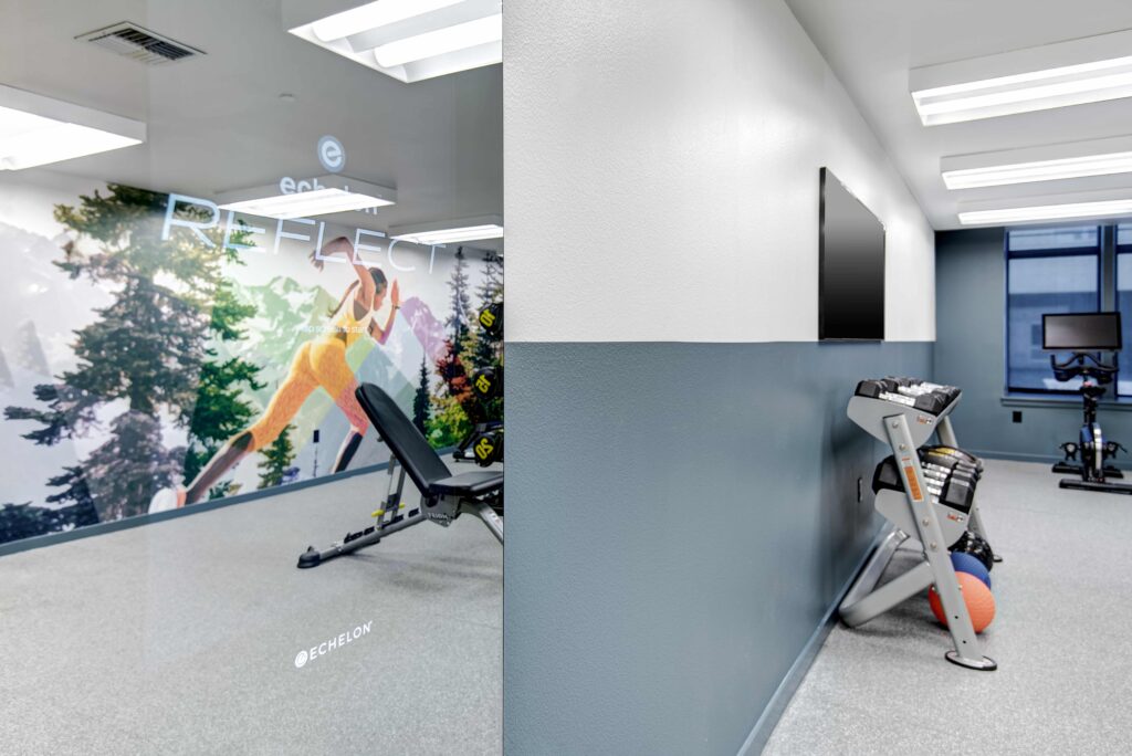 gym area with equipment